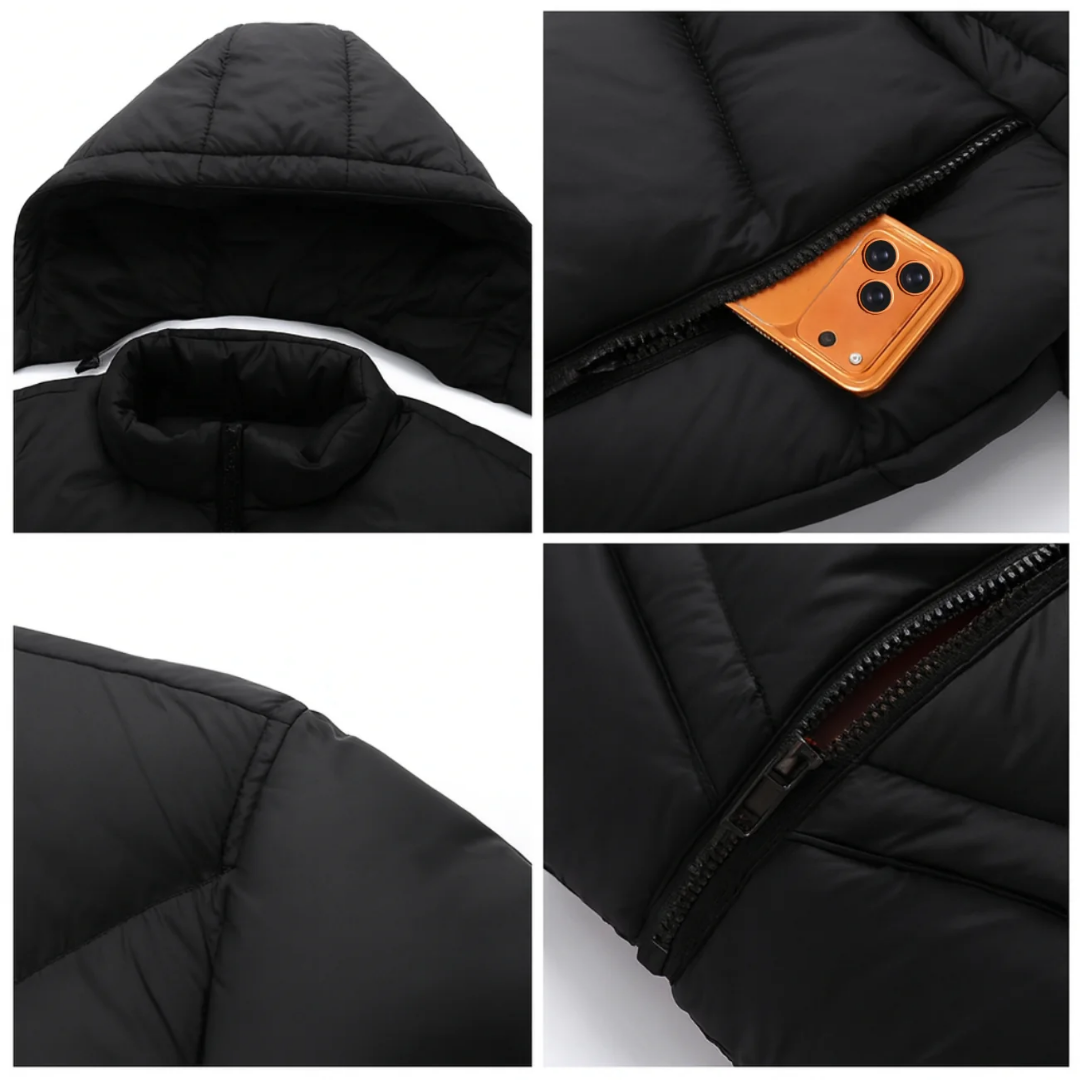 Chaqueta Acolchada con Capucha