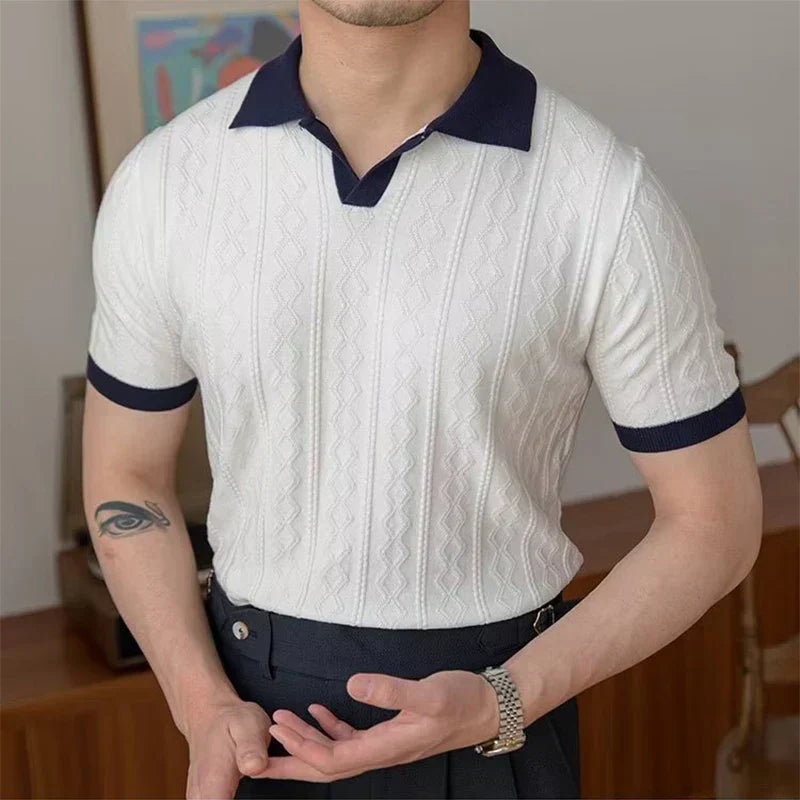 Camisa Polo Jacquard