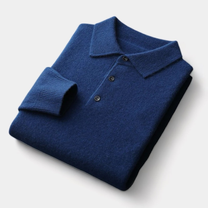 Suéter de cuello polo