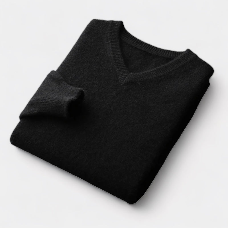 Suéter con cuello en V