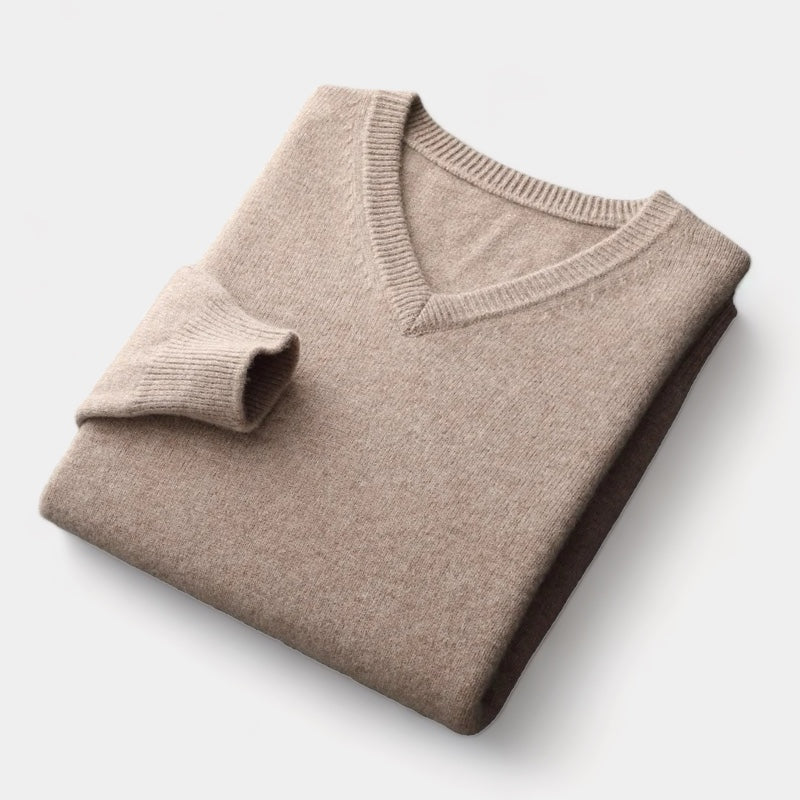 Suéter con cuello en V