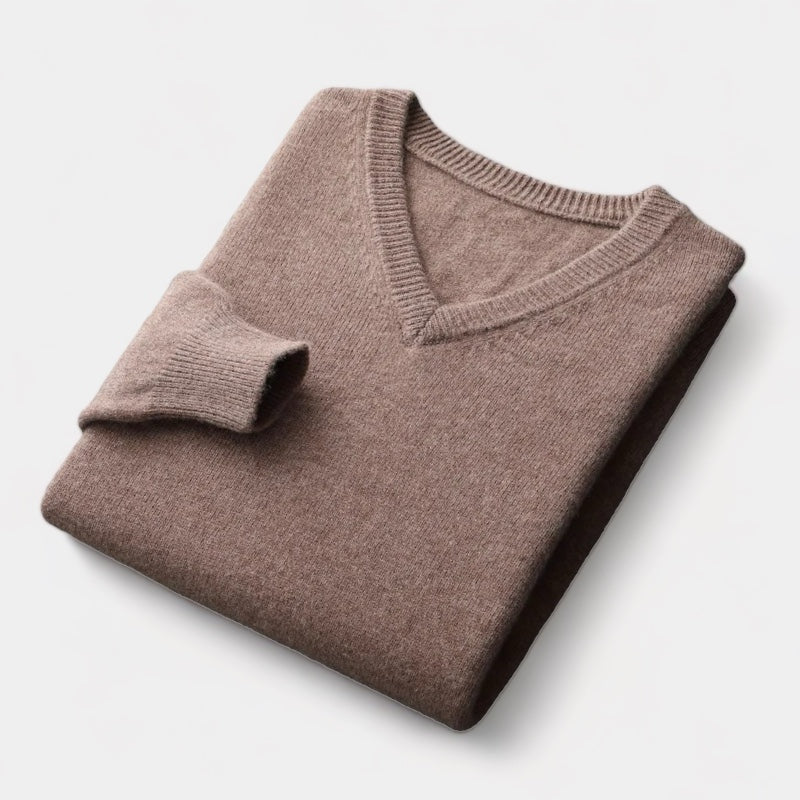 Suéter con cuello en V