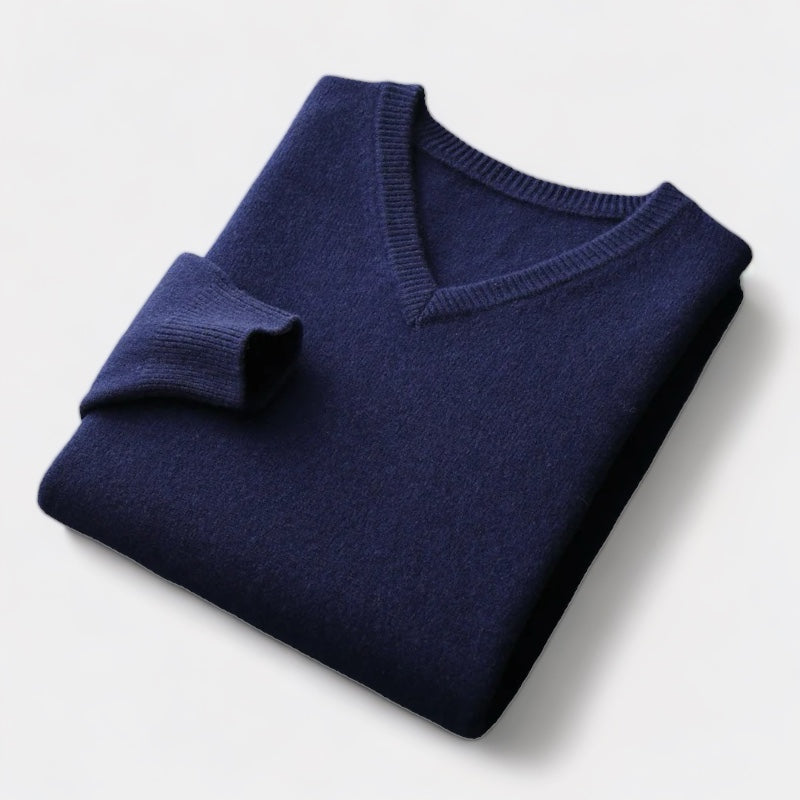 Suéter con cuello en V