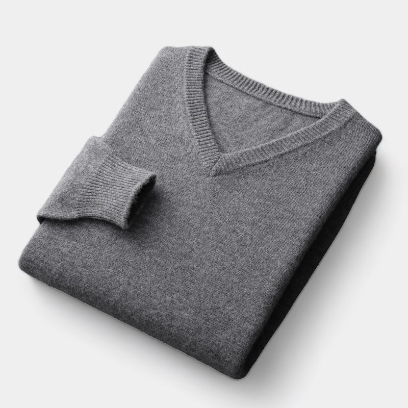 Suéter con cuello en V