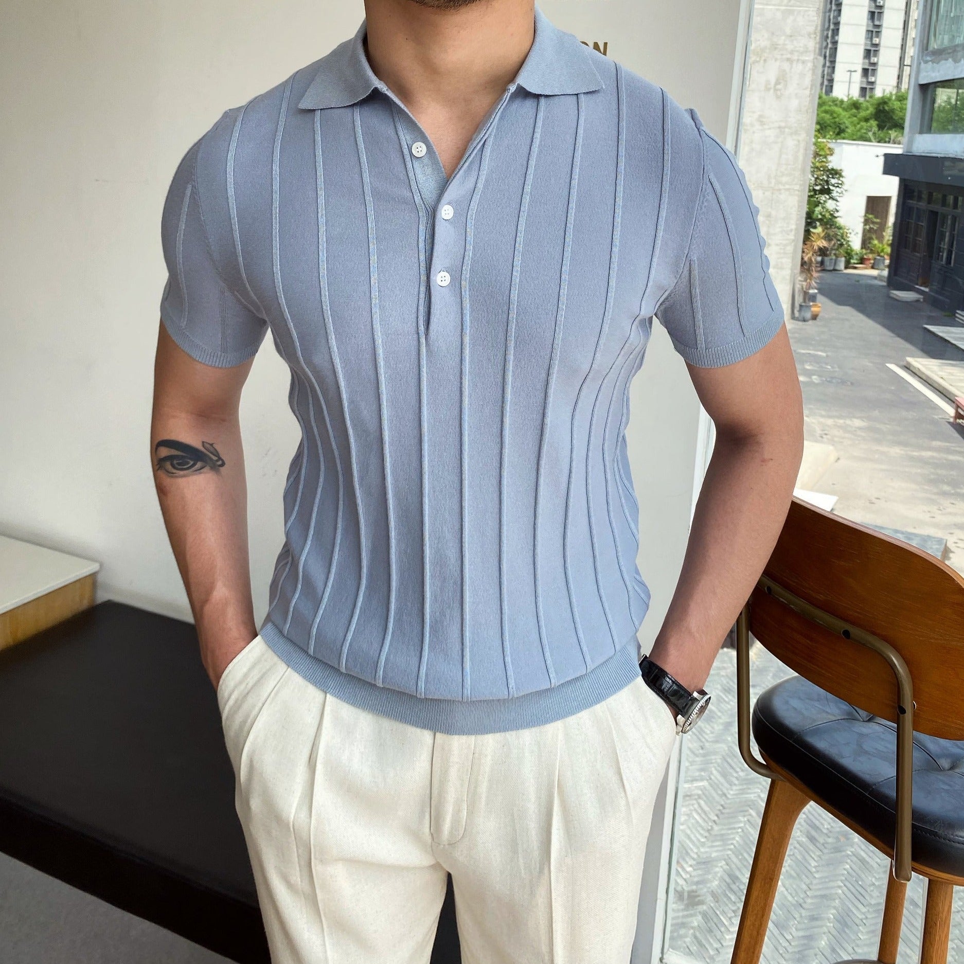 Polo a rayas