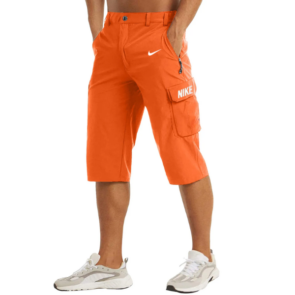 Pantalones cortos cargo largos para hombre