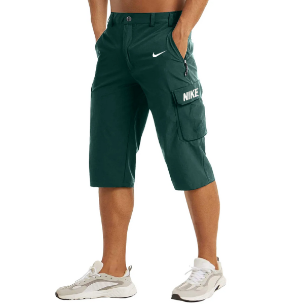 Pantalones cortos cargo largos para hombre