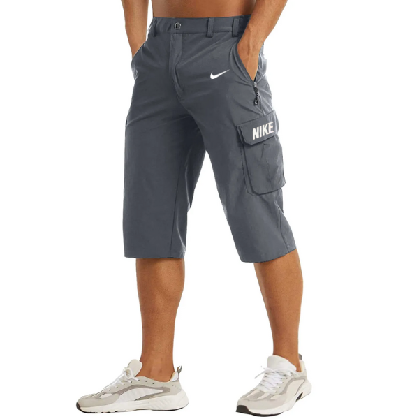 Pantalones cortos cargo largos para hombre