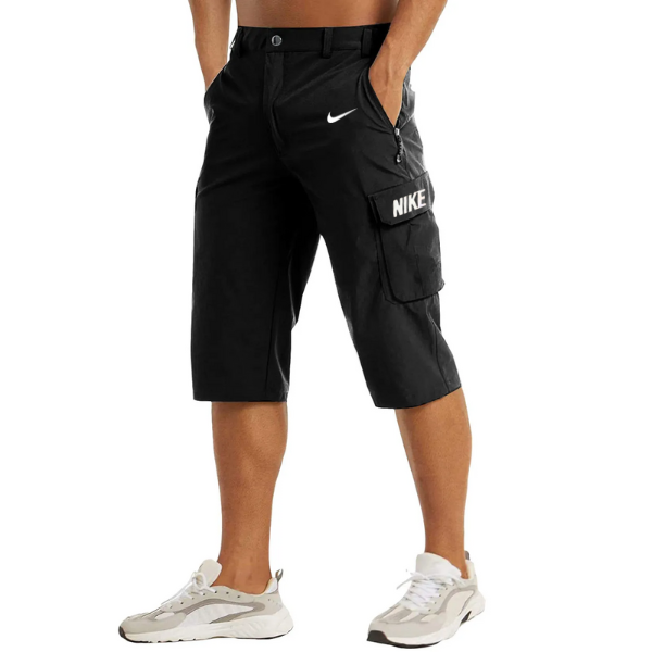 Pantalones cortos cargo largos para hombre