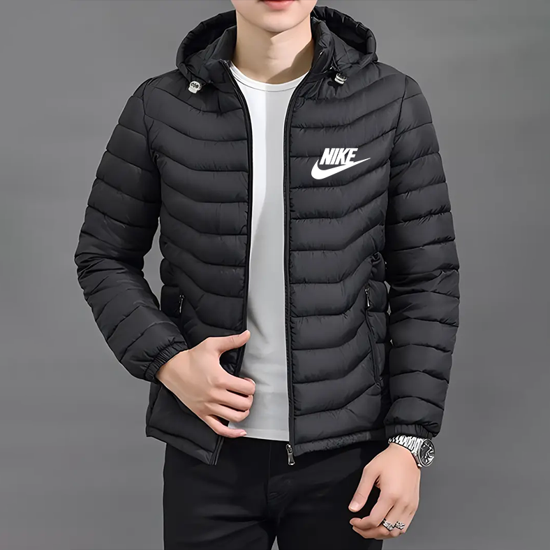 Elegante Chaqueta con Capucha y Cremallera