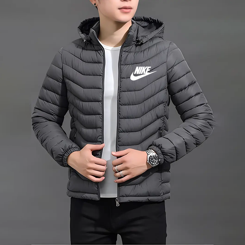 Elegante Chaqueta con Capucha y Cremallera