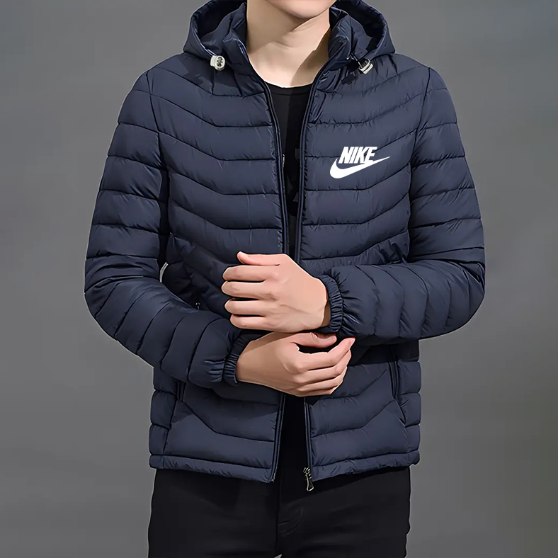 Elegante Chaqueta con Capucha y Cremallera