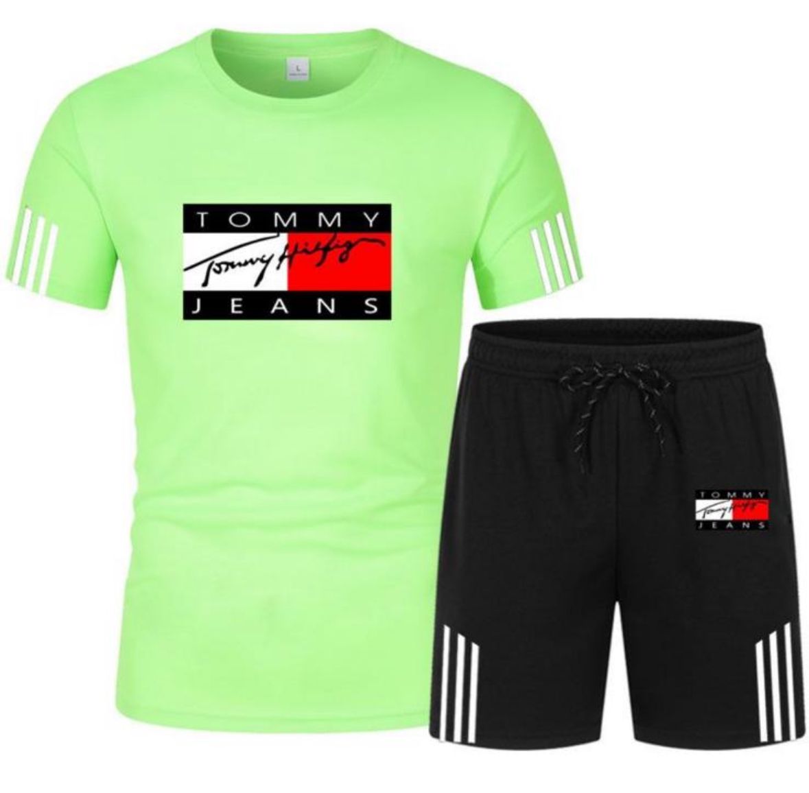 Conjunto de Camiseta y Pantalones Cortos para Hombre